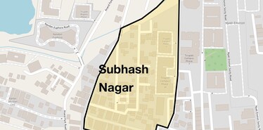 Location Map of Subhash Nagar, Pune