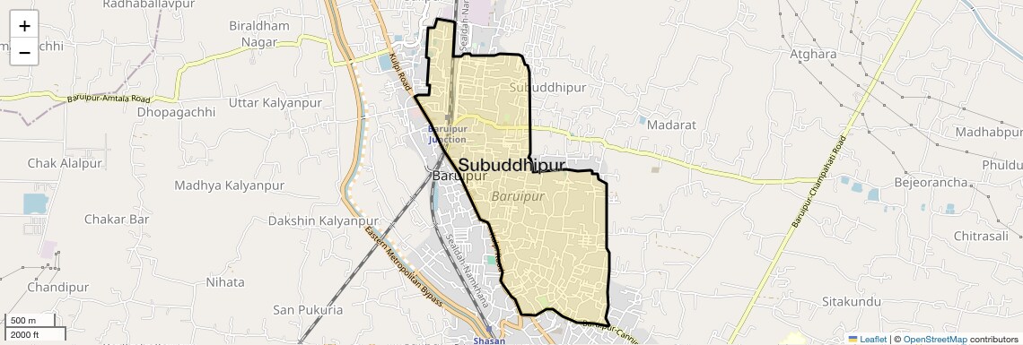 Location Map of Subuddhipur, Kolkata