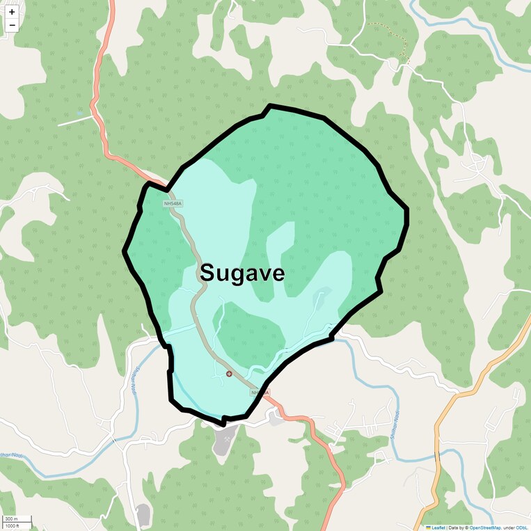 Location Map of Sugave