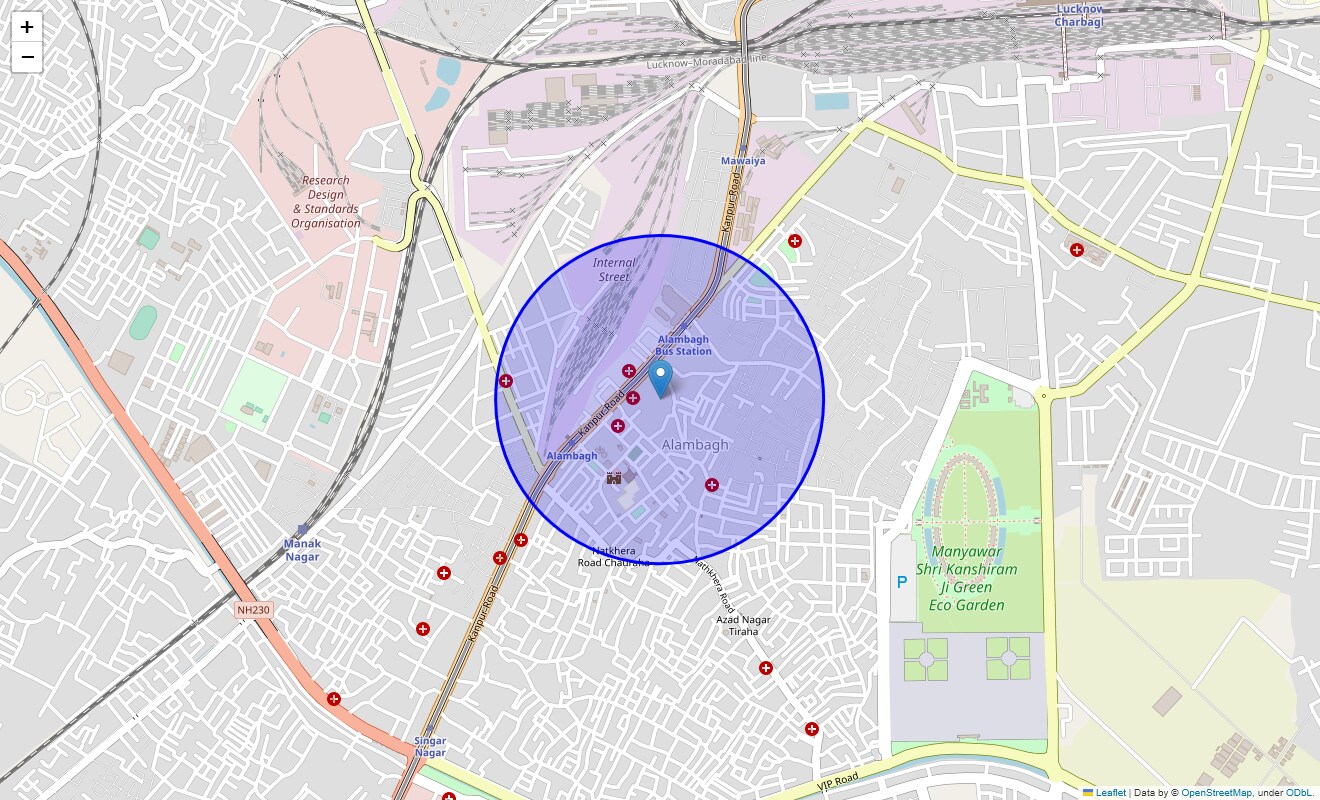 Location Map of Sujanpura, Lucknow