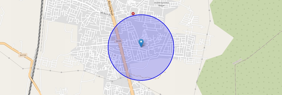 Location Map of Sujatha Nagar, Vizag