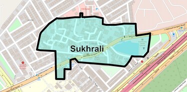 Location Map of Sukhrali, Gurgaon