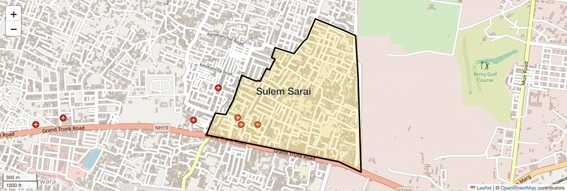 Location Map of Sulem Sarai, Allahabad