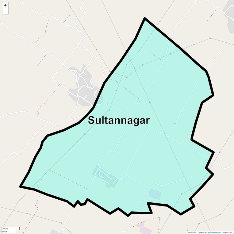 Location Map of Sultannagar