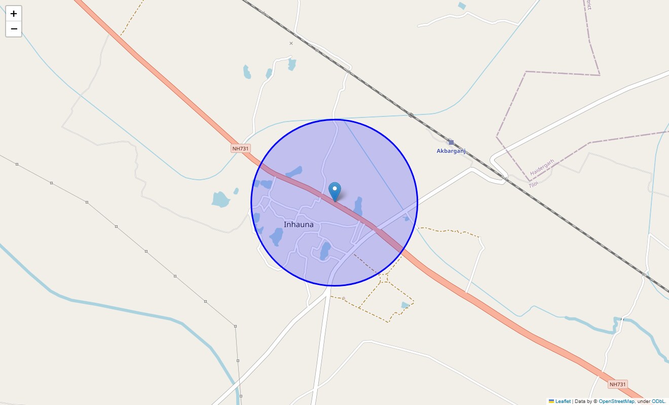 Location Map of Sultanpur Road, Lucknow