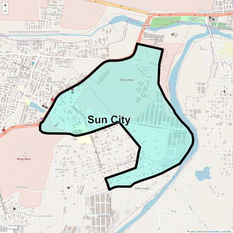 Location Map of Sun City