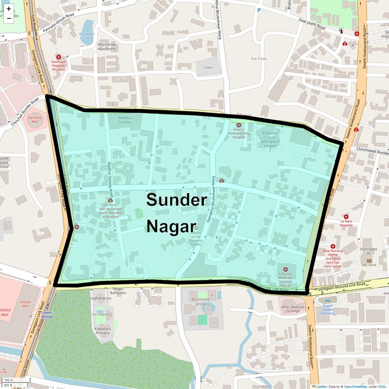 Location Map of Sunder Nagar