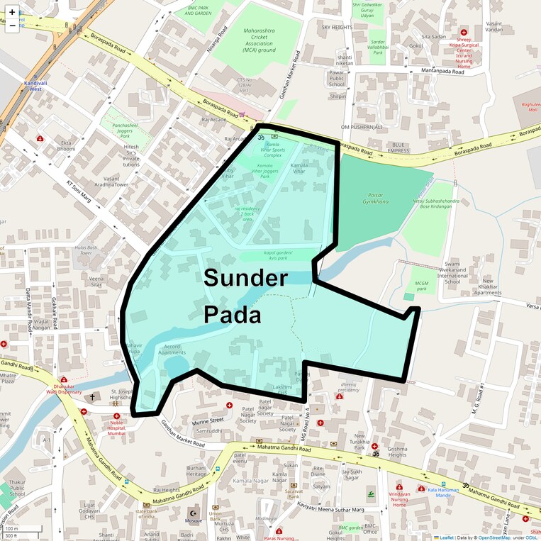 Location Map of Sunder Pada