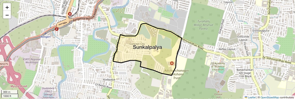 Sunkalpalya Map