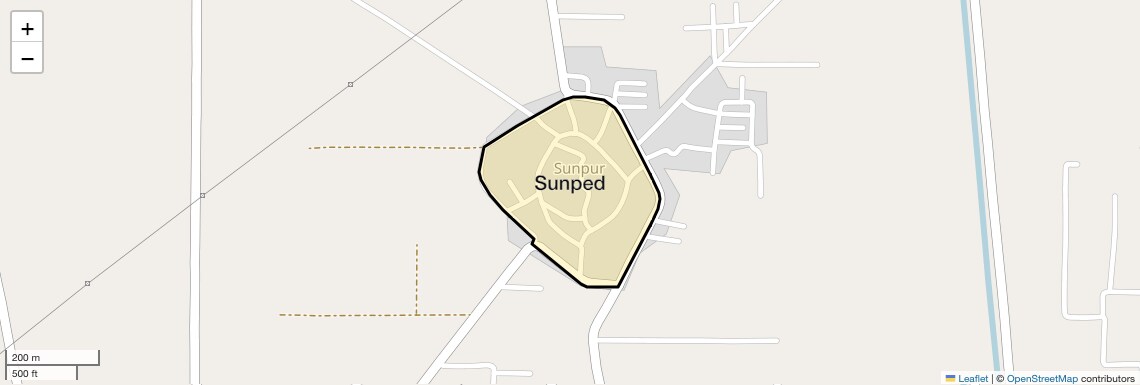 Location Map of Sunped, Faridabad