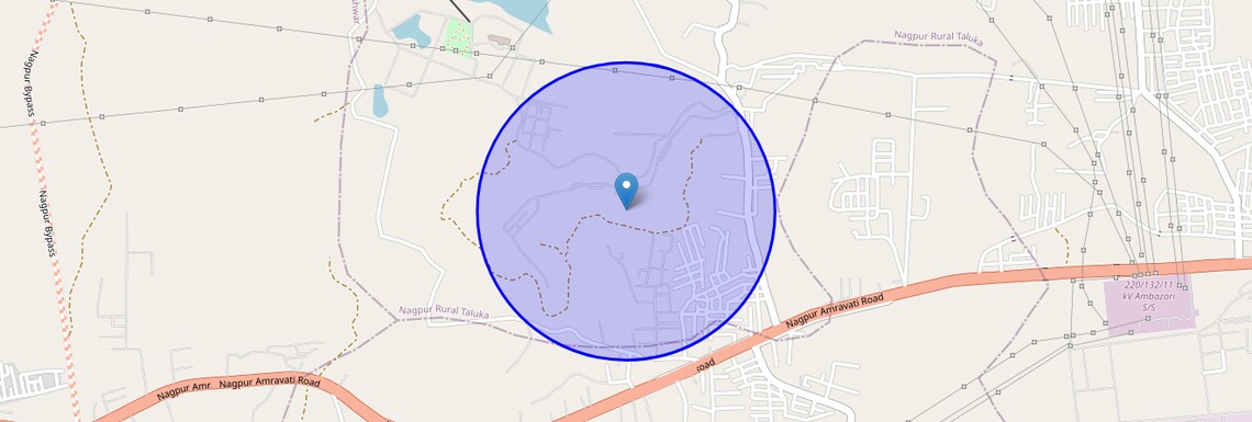Location Map of Surabardi, Nagpur