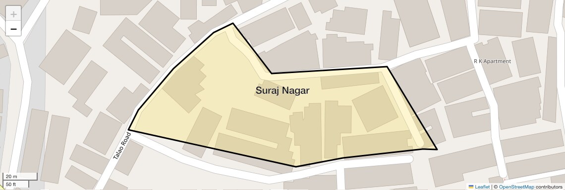 Location Map of Suraj Nagar, Thane