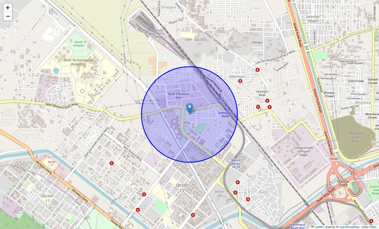 Location Map of Suraj Park