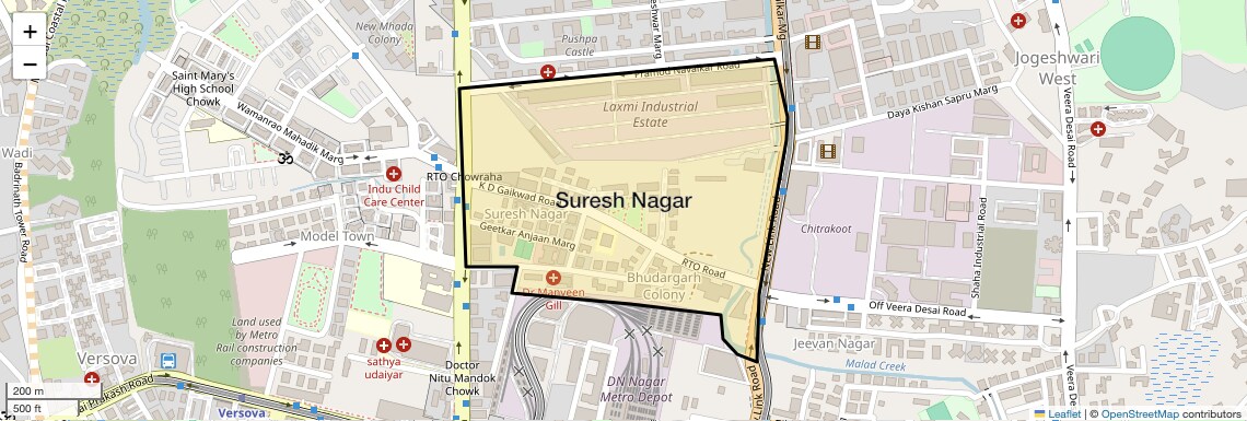 Location Map of Suresh Nagar, Mumbai