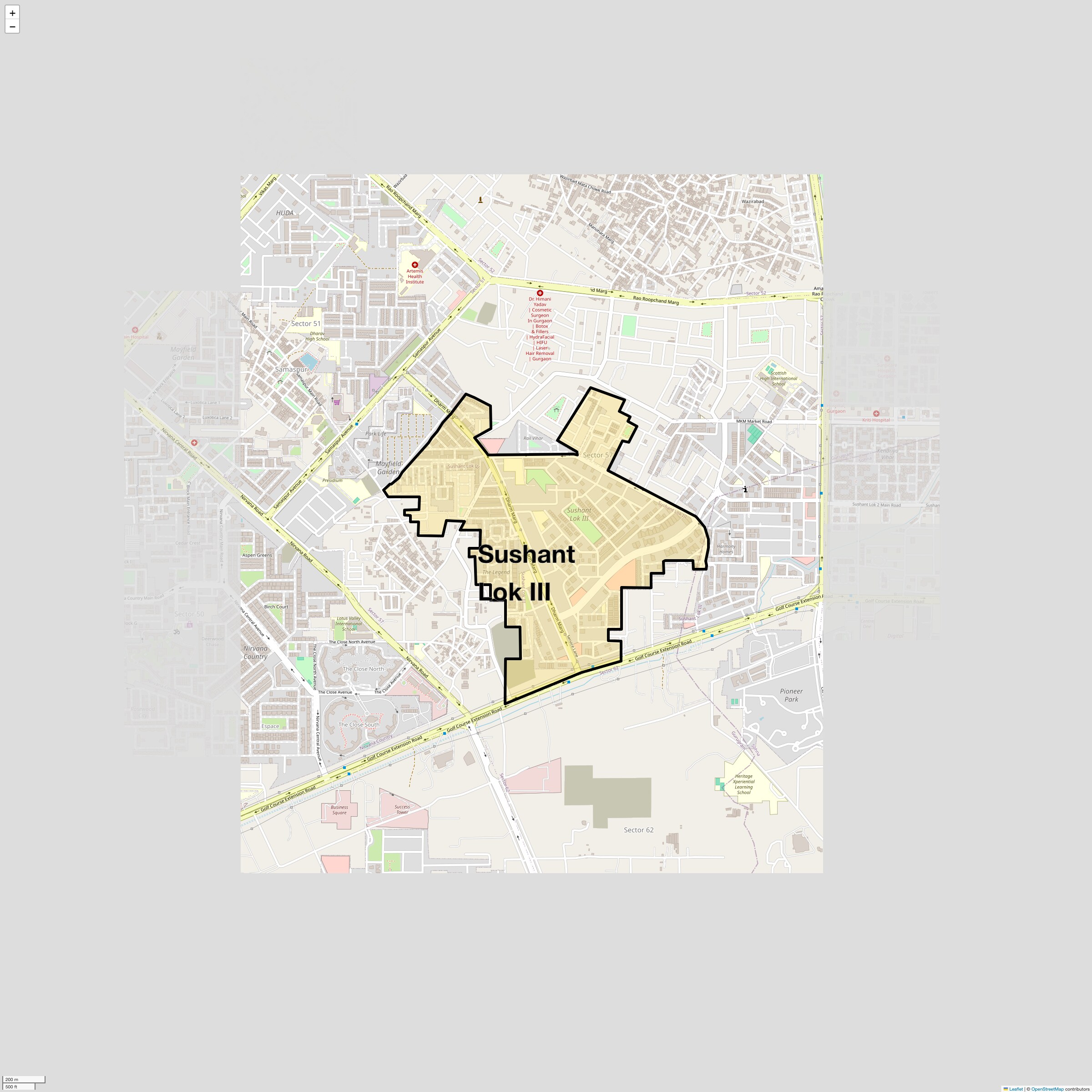 Check Time Travel of Sushant Lok III, Gurgaon