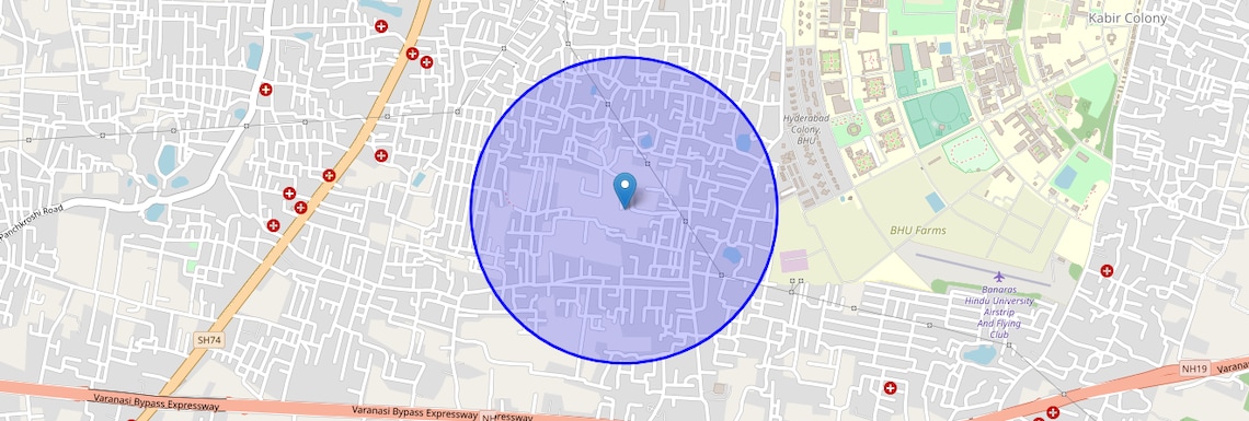 Location Map of Susuwahi, Varanasi