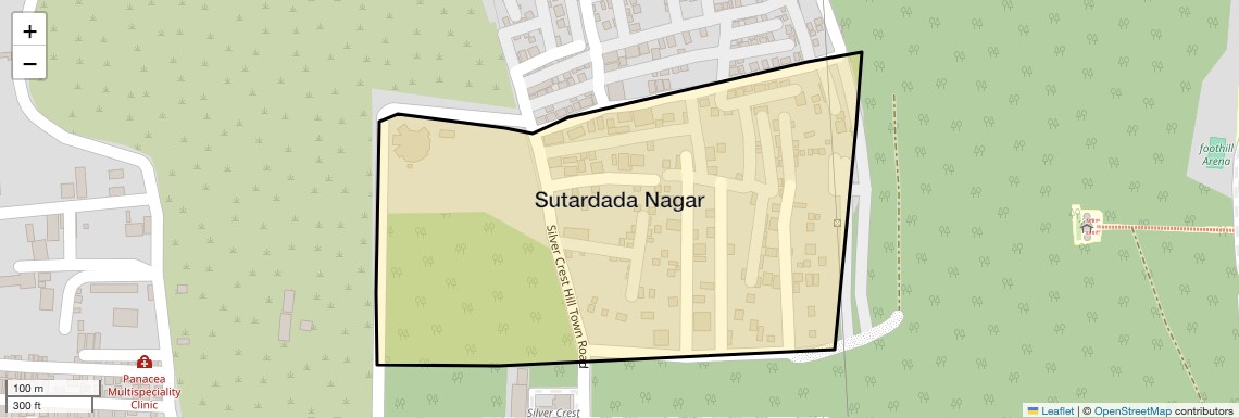 Location Map of Sutardada Nagar, Pune