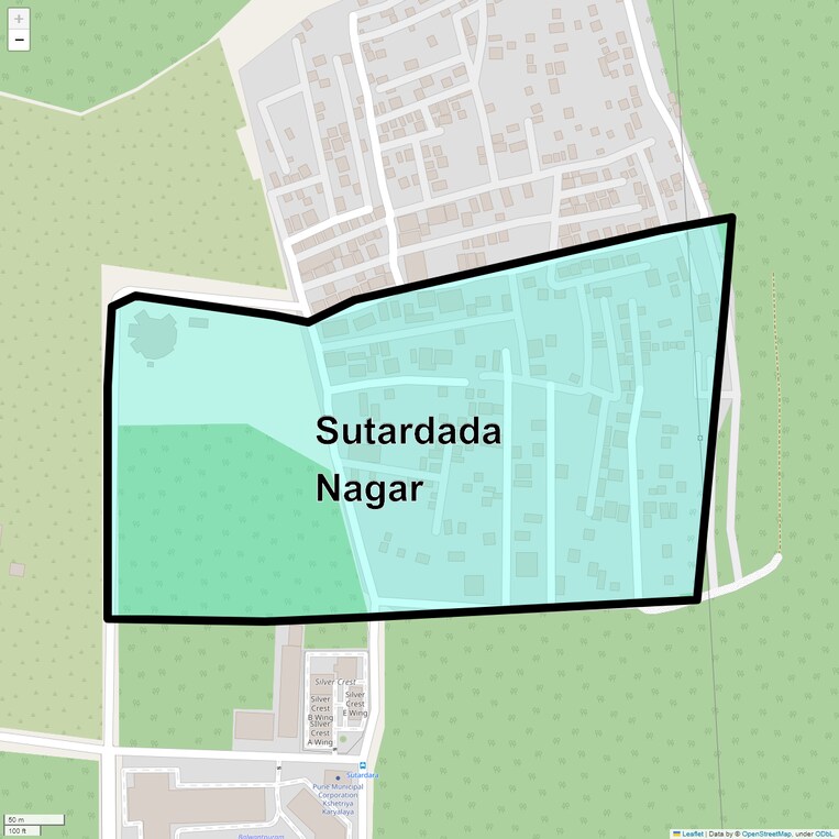 Location Map of Sutardada Nagar