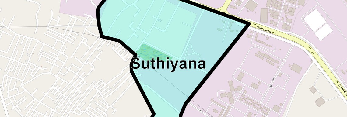 Location Map of Suthiyana, Greater Noida