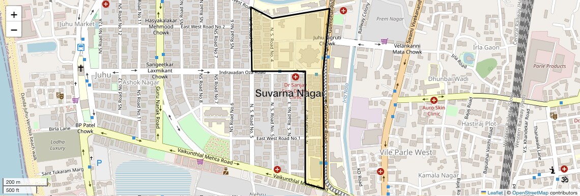 Location Map of Suvarna Nagar, Mumbai
