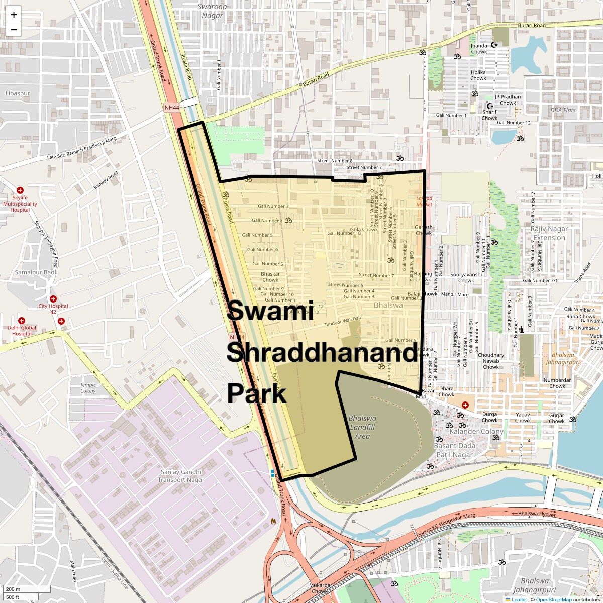 Check Time Travel of Swami Shraddhanand Park, Delhi