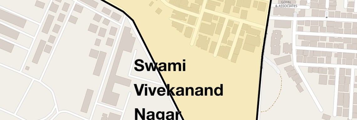 Location Map of Swami Vivekanand Nagar, Pune
