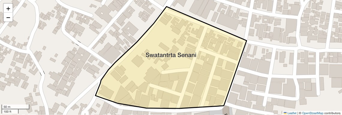 Location Map of Swatantrta Senani, Allahabad