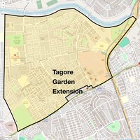 Tagore Garden Extension Map