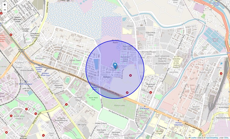 Location Map of Tagore Park
