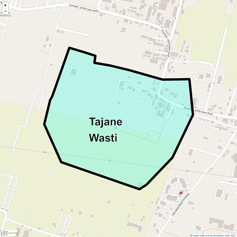 Location Map of Tajane Wasti