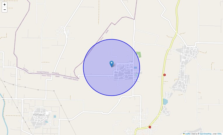 Location Map of Tajpur Kalan