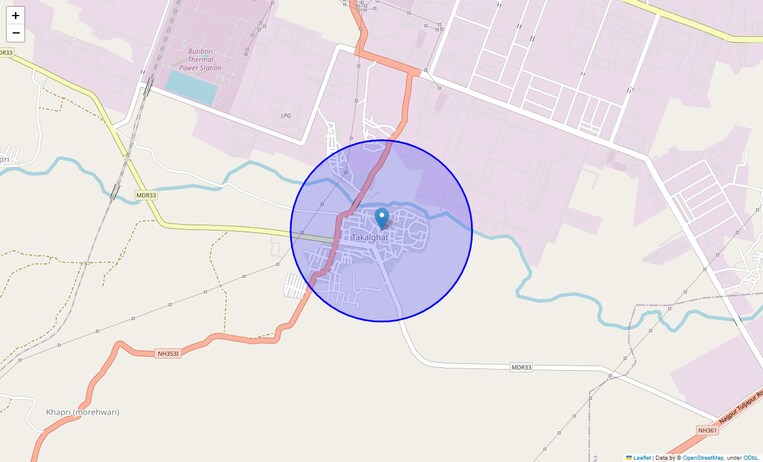 Location Map of Takalghat