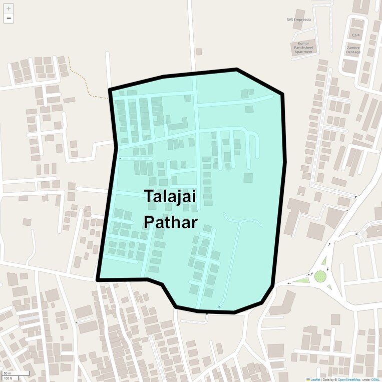 Location Map of Talajai Pathar