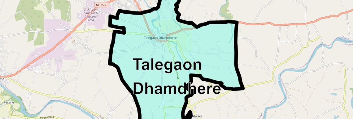 Location Map of Talegaon Dhamdhere, Pune