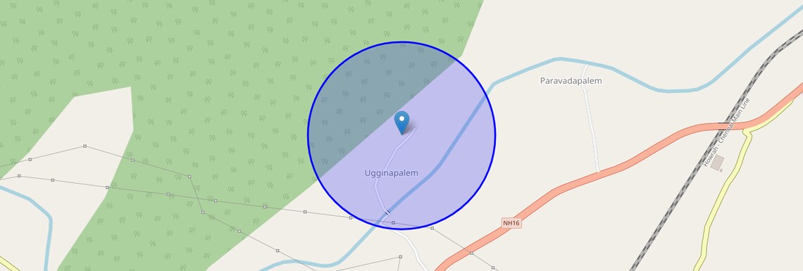 Location Map of Tallapalem, Vizag