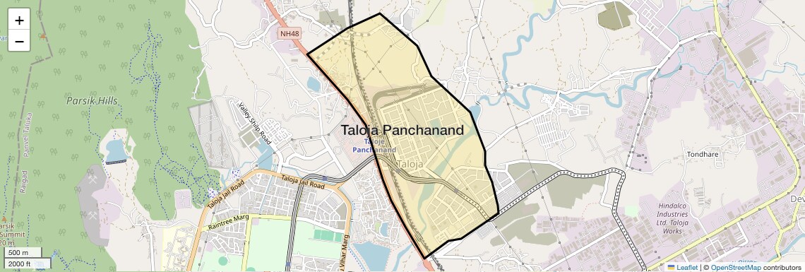 Location Map of Taloja Panchanand, Navi Mumbai