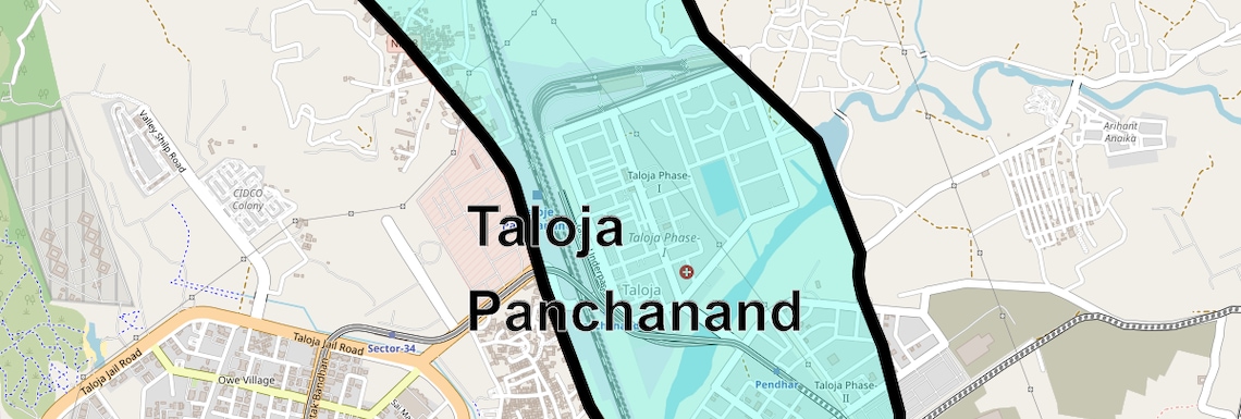 Location Map of Taloja Panchanand, Navi Mumbai