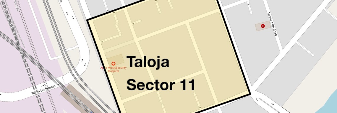 Location Map of Taloja Sector 11, Navi Mumbai