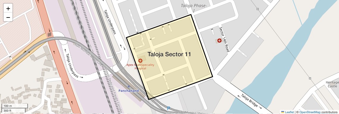 Location Map of Taloja Sector 11, Navi Mumbai