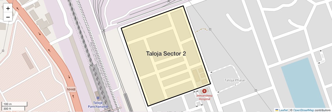 Location Map of Taloja Sector 2, Navi Mumbai