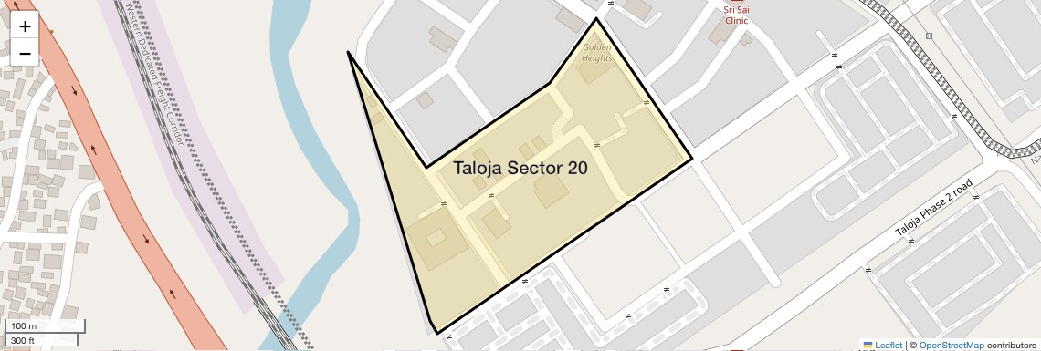 Location Map of Taloja Sector 20, Navi Mumbai