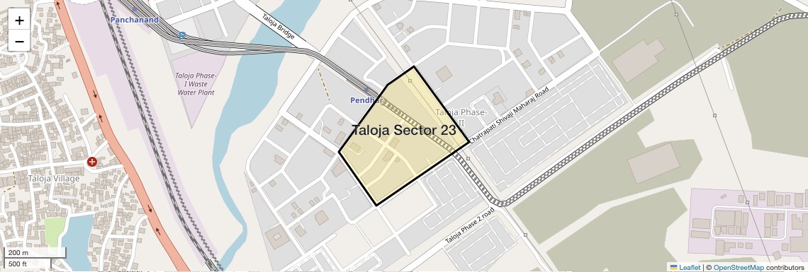 Location Map of Taloja Sector 23, Navi Mumbai