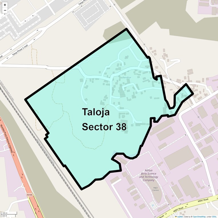 Location Map of Taloja Sector 38