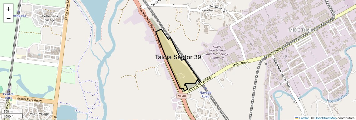 Location Map of Taloja Sector 39, Navi Mumbai