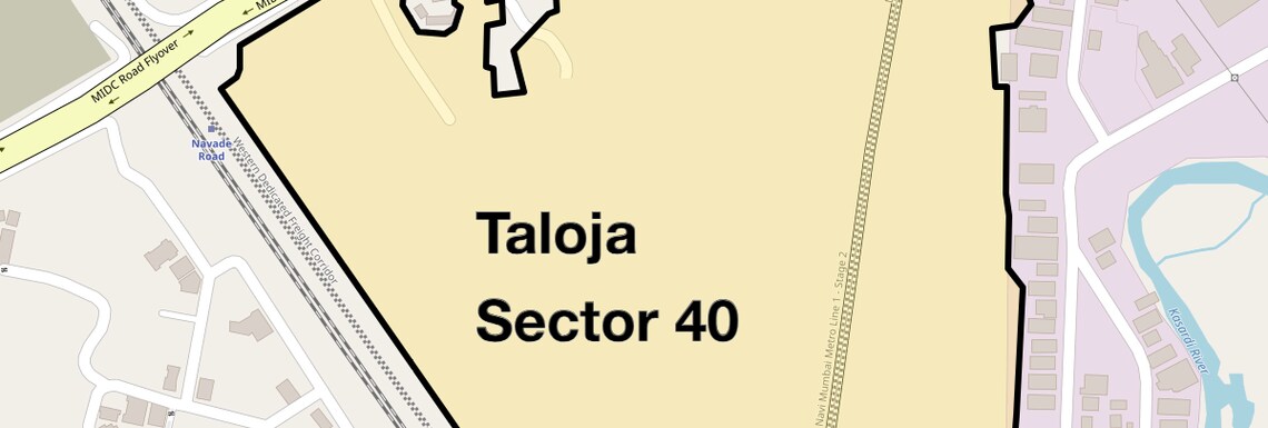 Location Map of Taloja Sector 40, Navi Mumbai