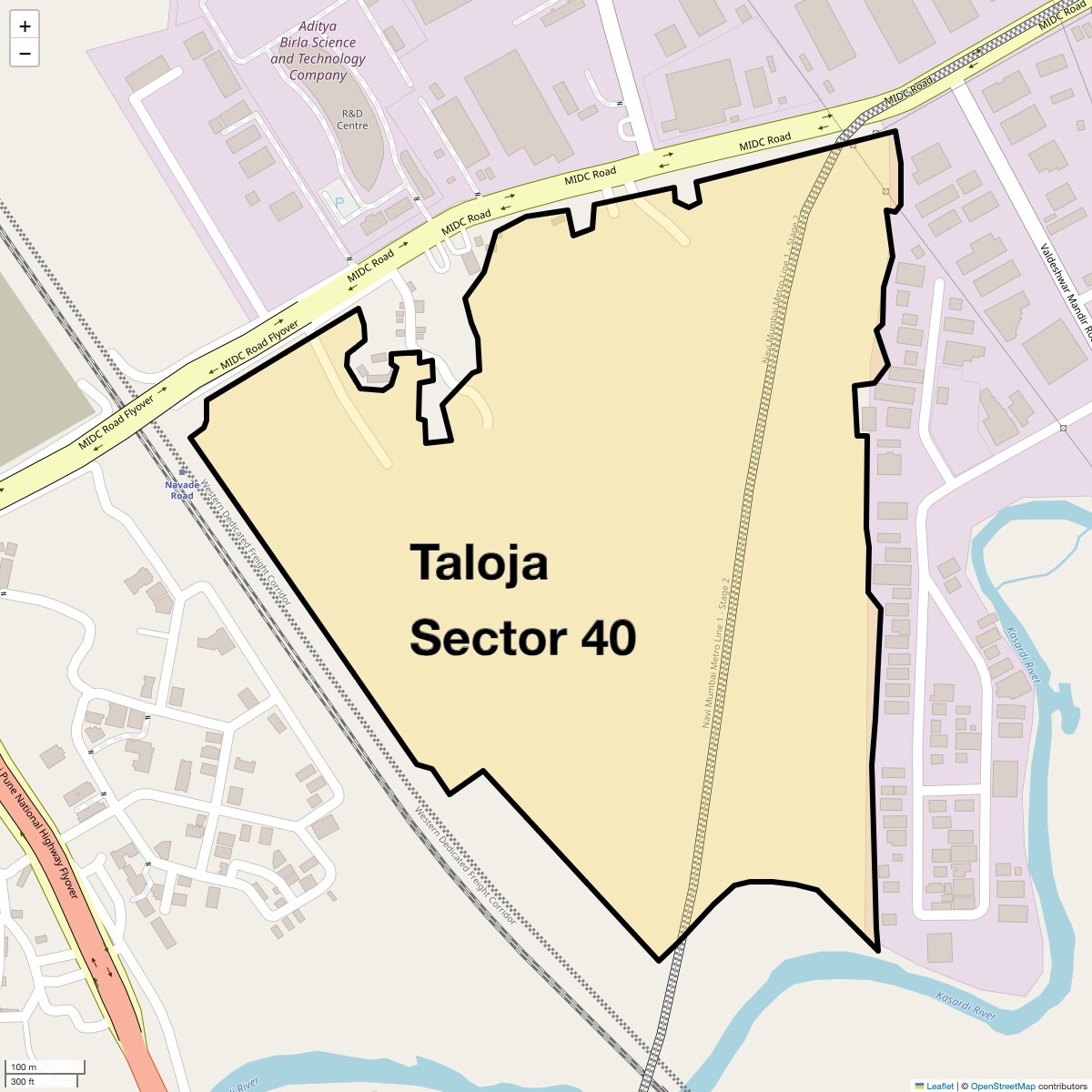 Taloja Sector 40 Map