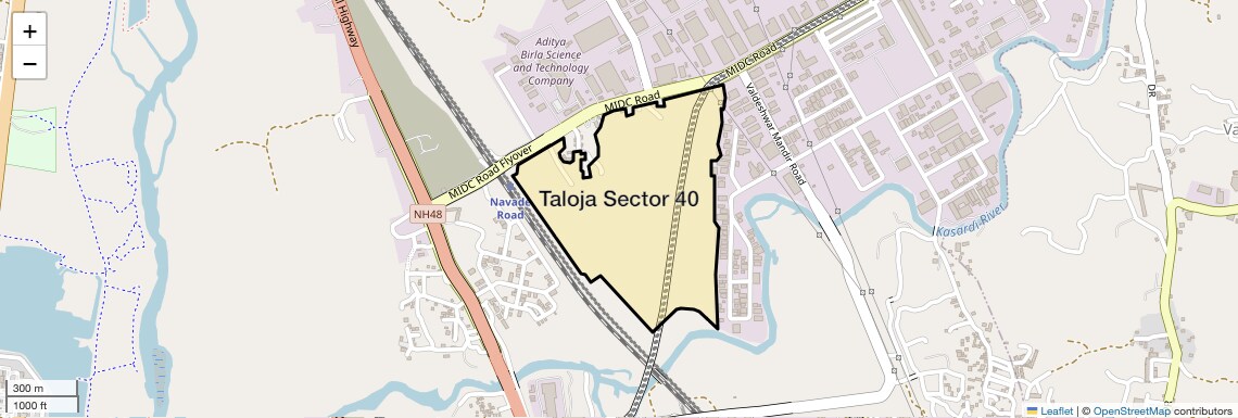 Location Map of Taloja Sector 40, Navi Mumbai