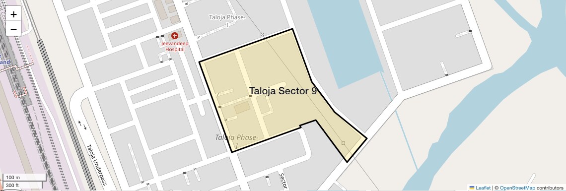 Location Map of Taloja Sector 9, Navi Mumbai