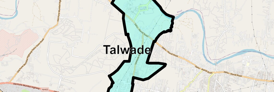 Location Map of Talwade, Pune