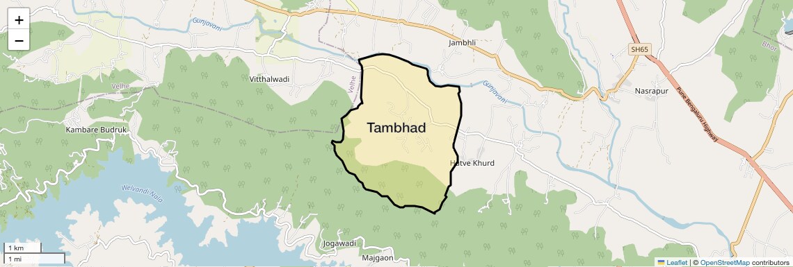 Location Map of Tambhad, Pune